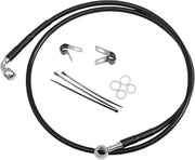 Drag Specialties Stainless Steel Brake Line Kit Fits Harley-Davidson Dyna, Softail Models 1985-2005