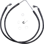 Drag Specialties Stainless Steel Brake Line Kit Fits Harley-Davidson Dyna Models 2006-2007