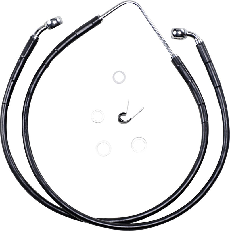 Drag Specialties Stainless Steel Brake Line Kit Fits Harley-Davidson Dyna Models 2006-2007