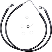 Drag Specialties Stainless Steel Brake Line Kit Fits Harley-Davidson Dyna Models 2006-2007
