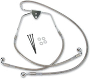 Drag Specialties Extended Length Stainless Steel Brake Line Kit #620085-2