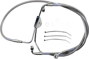 Drag Specialties Extended Length Stainless Steel Brake Line Kit #620085-4