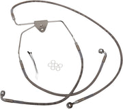 Drag Specialties Extended Length Stainless Steel Brake Line Kit #620085-8