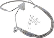 Drag Specialties Extended Length Stainless Steel Brake Line Kit Fits Harley-Davidson Touring Models 1996-2007