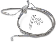 Drag Specialties Extended Length Stainless Steel Brake Line Kit Fits Harley-Davidson Touring Models 1996-2007