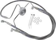 Drag Specialties Extended Length Stainless Steel Brake Line Kit Fits Harley-Davidson Touring Models 1994-2007