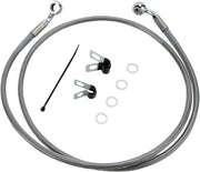 Drag Specialties Extended Length Stainless Steel Brake Line Kit Fits Harley-Davidson Sportster Models 2004-2010