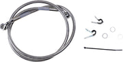 Drag Specialties Extended Length Stainless Steel Brake Line Kit Fits Harley-Davidson Sportster Models 2004-2012