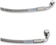 Drag Specialties Extended Length Stainless Steel Brake Line Kit Fits Harley-Davidson Softail Models 2000-2007