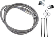 Drag Specialties Extended Length Stainless Steel Brake Line Kit Fits Harley-Davidson Dyna, Softail Models 1985-2005
