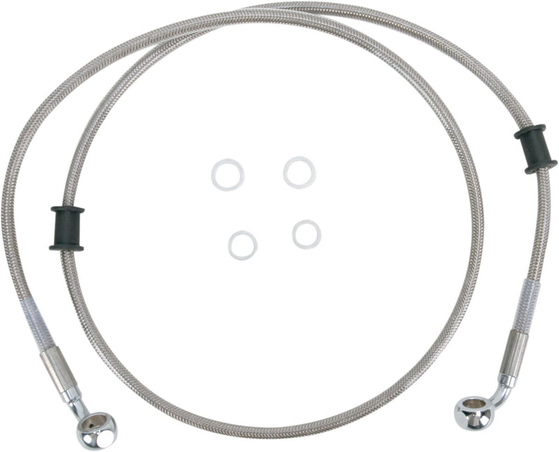 Drag Specialties Stainless Steel Brake Line Kit Fits Harley-Davidson Dyna Models 2010-2015