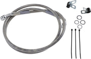 Drag Specialties Extended Length Stainless Steel Brake Line Kit Fits Harley-Davidson Dyna, Sportster Models 1988-2003