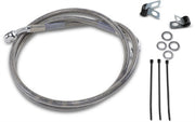 Drag Specialties Extended Length Stainless Steel Brake Line Kit Fits Harley-Davidson Dyna, Sportster Models 1988-2003