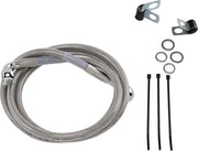 Drag Specialties Extended Length Stainless Steel Brake Line Kit Fits Harley-Davidson Dyna, Sportster Models 1988-2003
