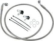 Drag Specialties Extended Length Stainless Steel Brake Line Kit Fits Harley-Davidson Dyna Models 2000-2005