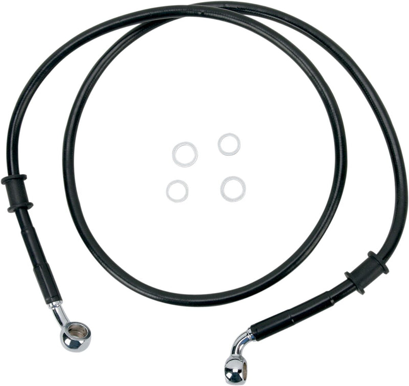 Drag Specialties Stainless Steel Brake Line Kit Fits Harley-Davidson Softail Models 2008-2010