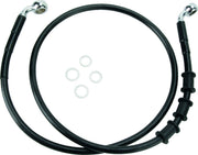 Drag Specialties Extended Length Black Vinyl Brake Line Kit Fits Harley-Davidson Softail Models 2008-2014