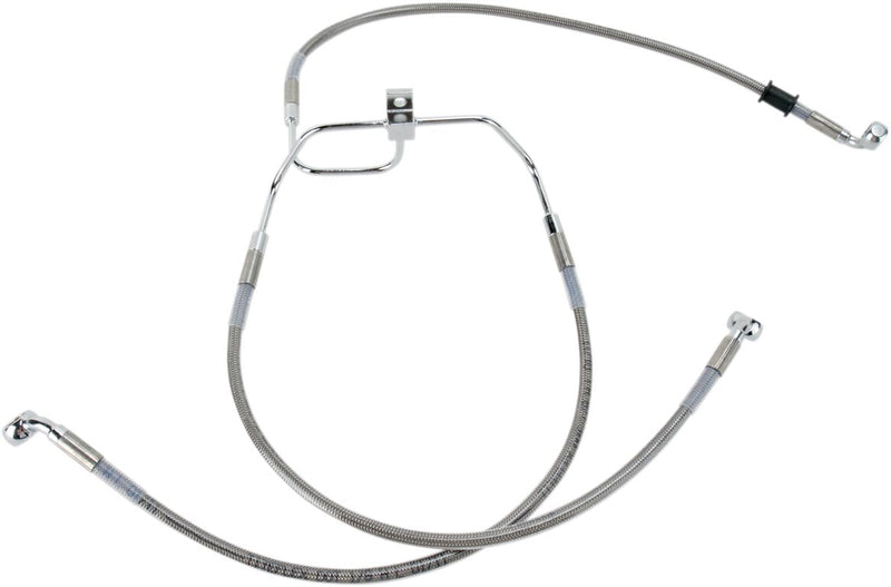 Drag Specialties Stainless Steel Brake Line Kit Fits Harley-Davidson Dyna Models 2008-2015