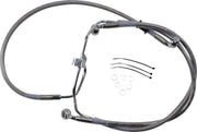 Drag Specialties Extended Length Stainless Steel Brake Line Kit Fits Harley-Davidson Dyna Models 2008-2015