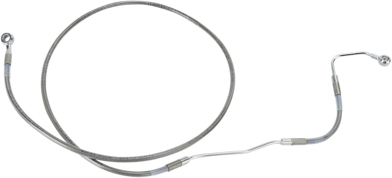 Drag Specialties Extended Length Stainless Steel Brake Line Kit Fits Harley-Davidson Touring Models 2009-2013