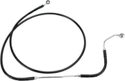 Drag Specialties Extended Length Black Vinyl Brake Line Kit Fits Harley-Davidson Touring Models 2009-2013