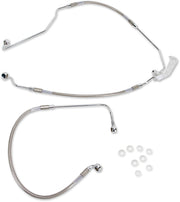 Drag Specialties Stainless Steel Brake Line Kit Fits Harley-Davidson Touring Models 2009-2013