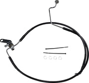 Drag Specialties Extended Length Black Vinyl Brake Line Kit Fits Harley-Davidson Softail Models 2004-2006