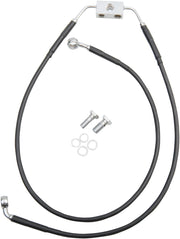 Drag Specialties Extended Length Black Vinyl Brake Line Kit #612135-4BLK