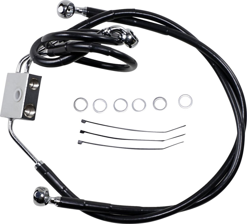 Extended Length Black Vinyl Brake Line Kit