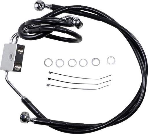 Extended Length Black Vinyl Brake Line Kit