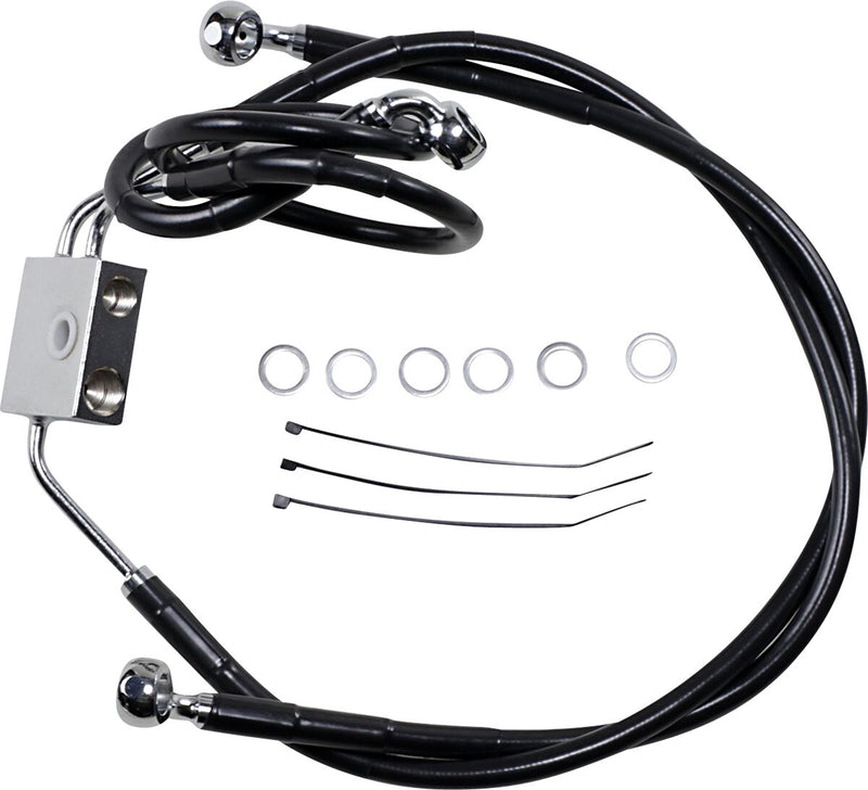 Extended Length Black Vinyl Brake Line Kit