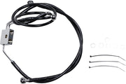 Drag Specialties Extended Length Black Vinyl Brake Line Kit #612137-10BLK
