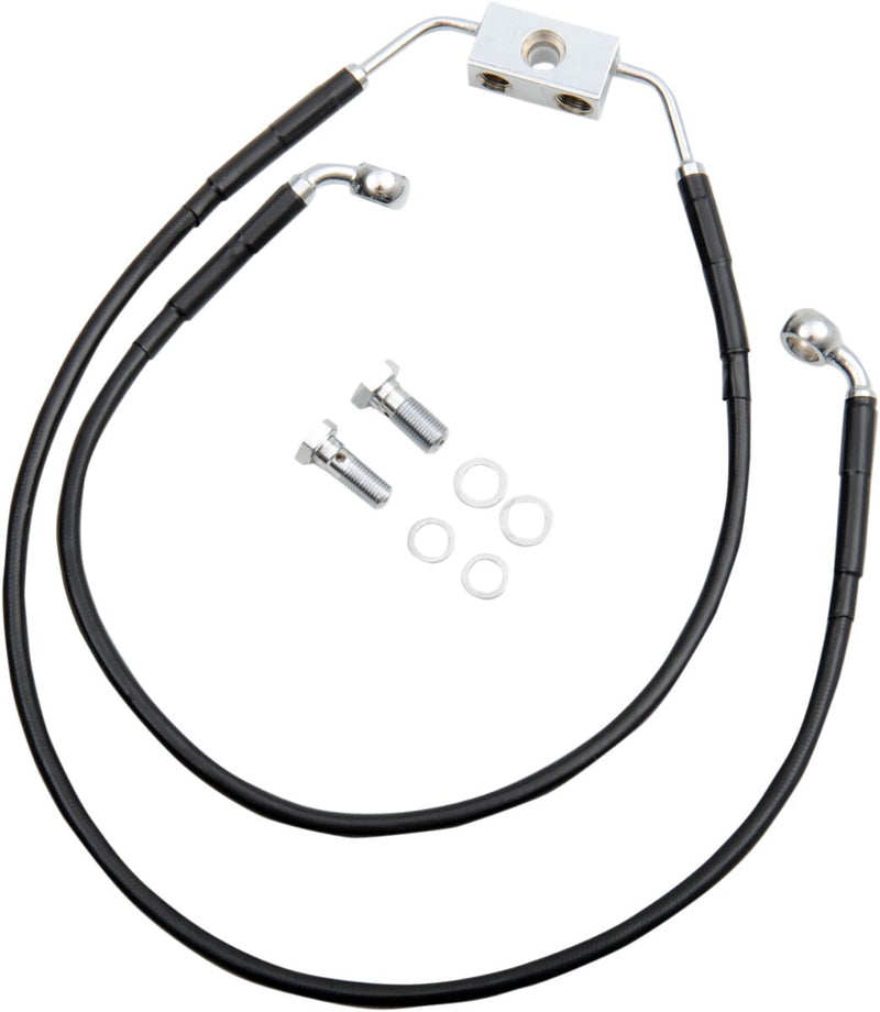 Extended Length Black Vinyl Brake Line Kit