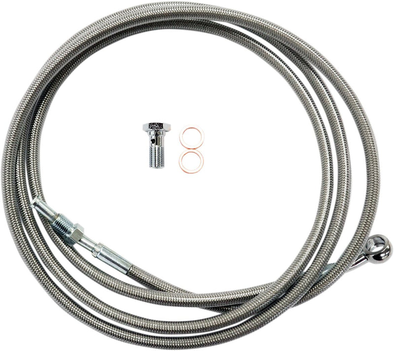 LA Choppers Clutch Line Cable Clear Hydraulic Stainless Steel