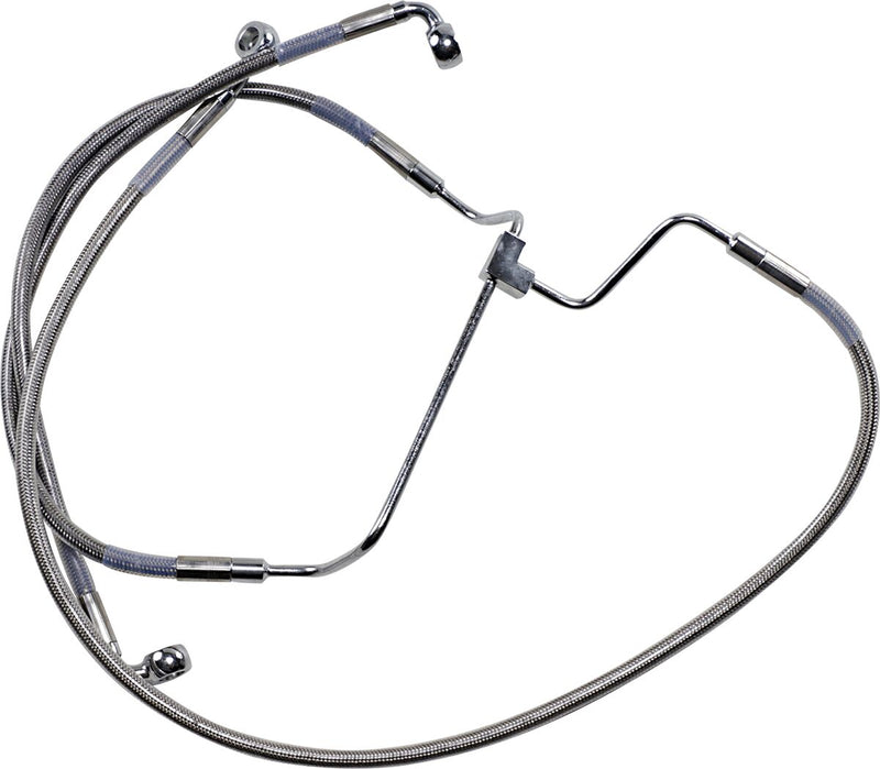 Drag Specialties Extended Length Stainless Steel Brake Line Kit #614085-4