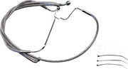 Drag Specialties Extended Length Stainless Steel Brake Line Kit #614085-6
