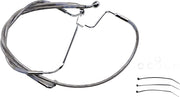 Drag Specialties Extended Length Stainless Steel Brake Line Kit #614085-6