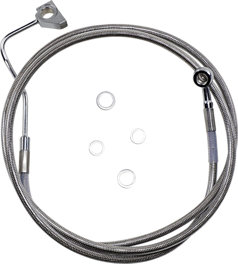 Drag Specialties Extended Length Stainless Steel Brake Line Kit #614220-4
