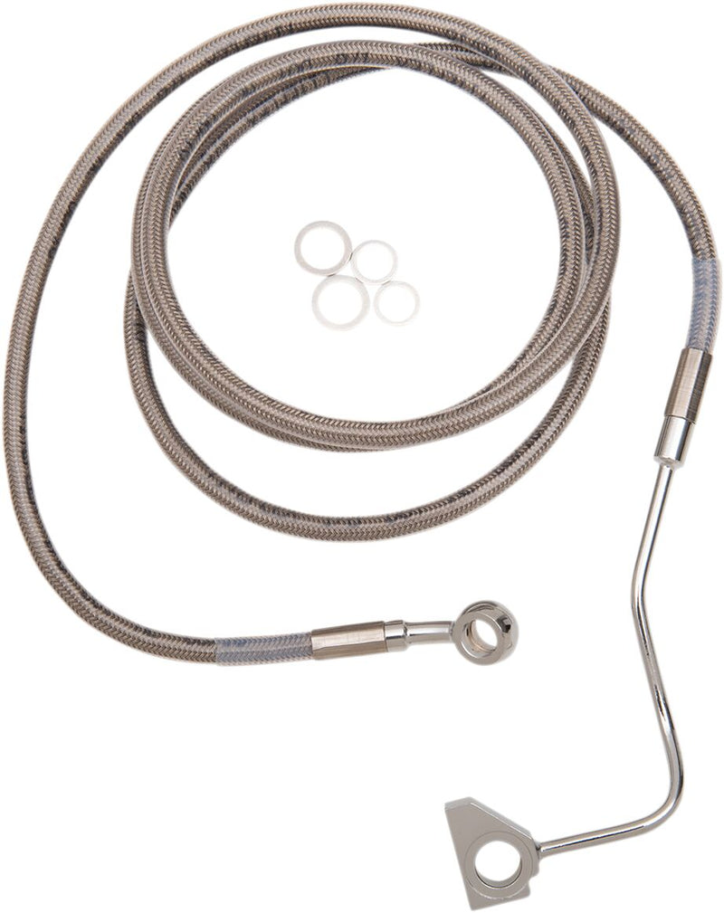 Drag Specialties Extended Length Stainless Steel Brake Line Kit #614220-8