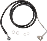 Drag Specialties Extended Length Black Vinyl Brake Line Kit #614220-4BLK