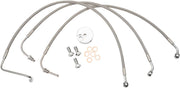 LA Choppers Stainless Steel Brake Line Kit Silver 30,5 cm - 35,5 cm (12" - 14") 30.5 cm - 35.5 cm Ape Hanger #LA-8005B13