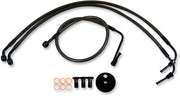 LA Choppers Midnight Braided Brake Line Kit Midnight Series Black 30,5 cm - 35,5 cm (12" - 14") 30.5 cm - 35.5 cm Ape Hanger Stainless Steel