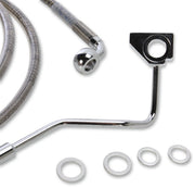 Drag Specialties Extended Length Stainless Steel Brake Line Kit #615220-8