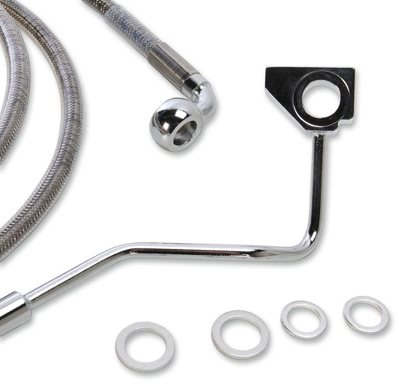 Drag Specialties Extended Length Stainless Steel Brake Line Kit #615220-8
