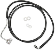Drag Specialties Extended Length Black Vinyl Brake Line Kit #615220-8BLK