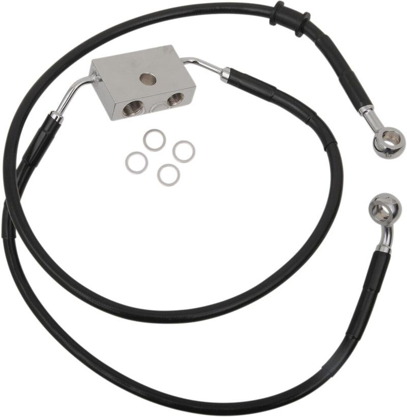 Drag Specialties Extended Length Brake Line #614743-12BLK