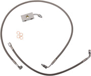 LA Choppers Stainless Steel Brake Line Kit Silver 30,5 cm - 35,5 cm (12" - 14") 30.5 cm - 35.5 cm Ape Hanger #LA-8152B13