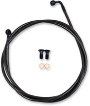 LA Choppers Midnight Braided Brake Line Kit Midnight Series Black 38 cm - 43 cm (15" - 17") Ape Hanger Stainless Steel
