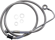 Drag Specialties Extended Length Stainless Steel Brake Line Fits Harley-Davidson Softail Models 2015-2017