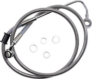 Drag Specialties Extended Length Stainless Steel Brake Line Fits Harley-Davidson Softail Models 2015-2017